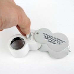 Botaniklup m/led lys  40x